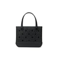 Bitty Bogg Bag Onyx Leopard Waterproof EVA Beach Tote Bag Tip Resistant Sandproof with Extra Storage Compartments for Boat Trips Travel Organizer Vacation Essentials for Women