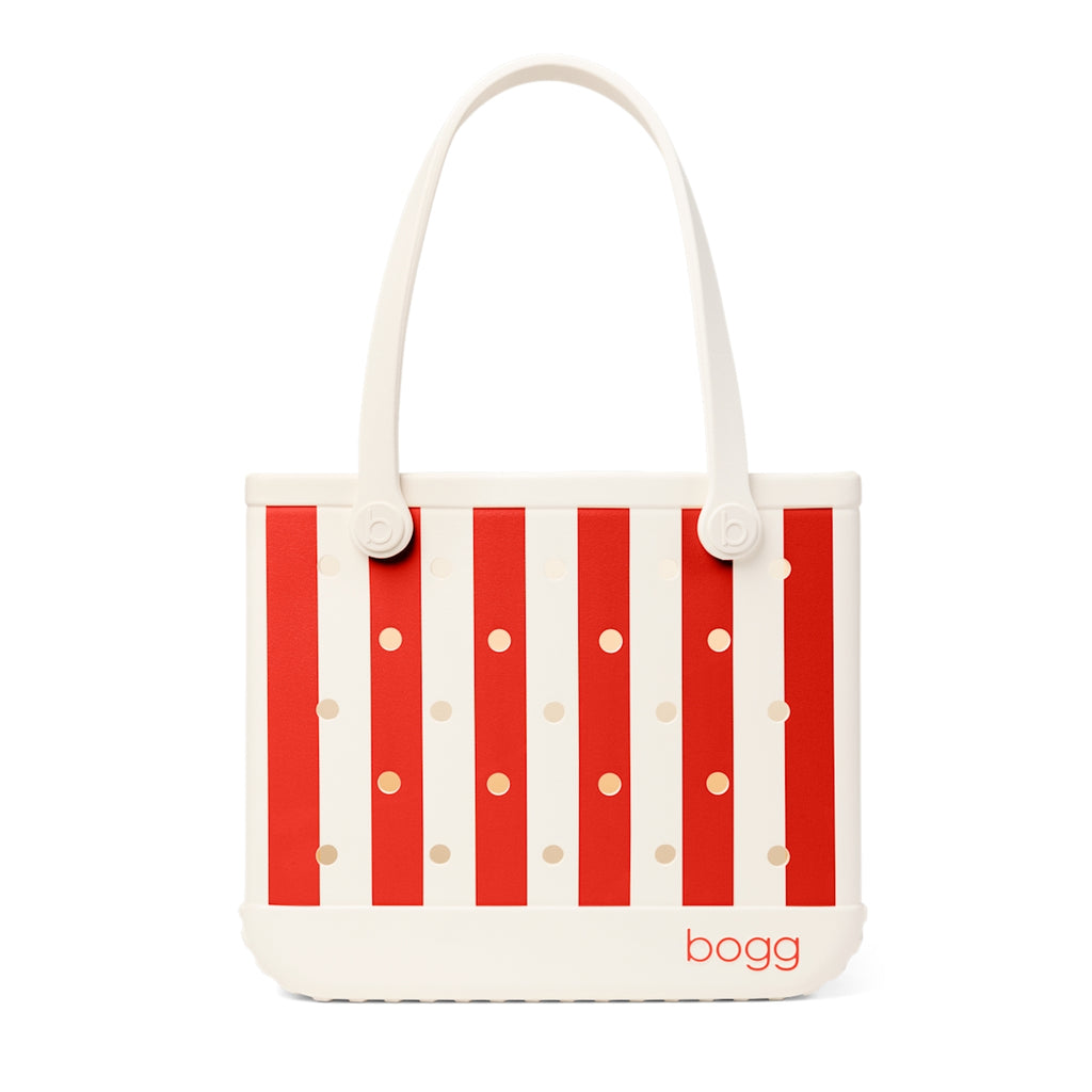 Baby Bogg Bag Buoy Red Stripe Open Top Beach Organizer Tip Resistant Large Capacity with Waterproof Phone Pouch for Outdoor Adventures Travel Organizer Vacation Essentials for Women