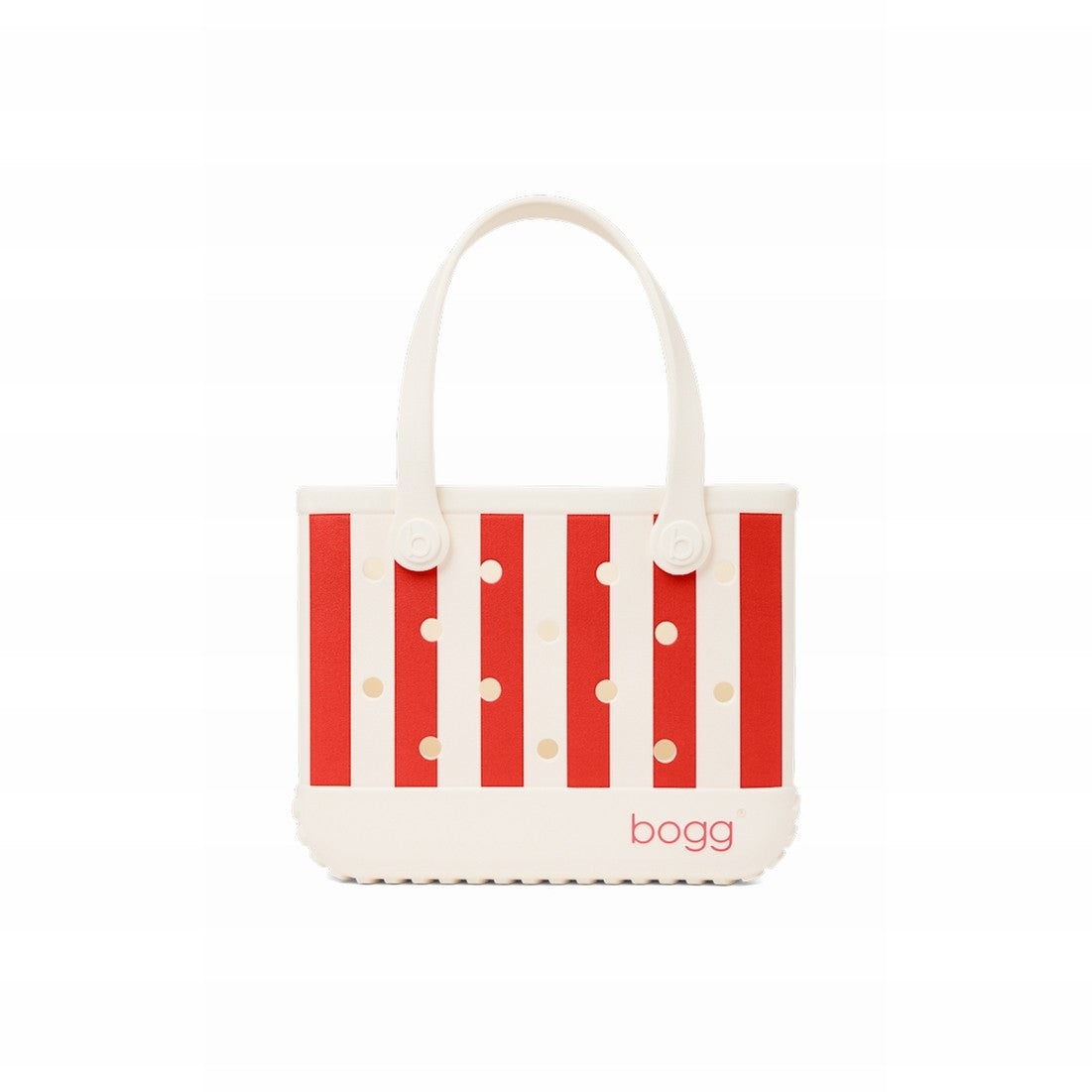 Bitty Bogg Bag Buoy Red Stripe Weekend Getaway Beach Bag Large Capacity Sandproof with Cosmetic Organizer for Resort Holidays Travel Organizer Vacation Essentials for Women