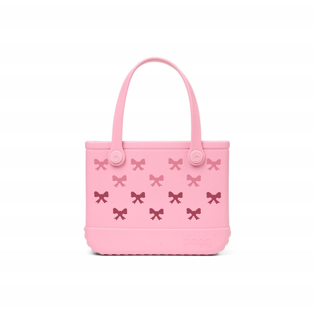 Bitty Bogg Bag Bubblegum Bows Coastal Travel Beach Bag Portable Oversized Deep Storage Interior for Pool Activities