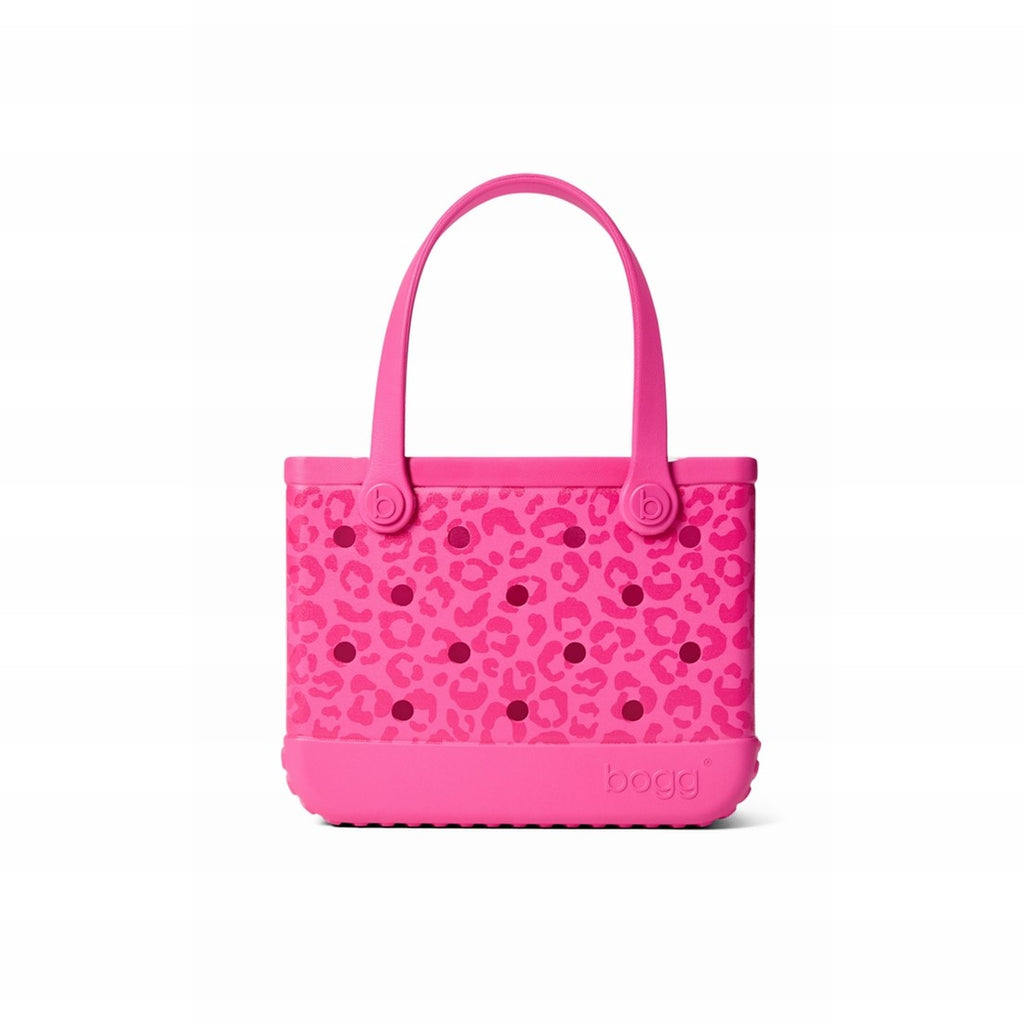 Bitty Bogg Bag Purrr fectly Pink Leopard Lightweight Waterproof Carryall Washable Durable with Non Slip Bottom for Resort Holidays Travel Organizer Vacation Essentials for Women