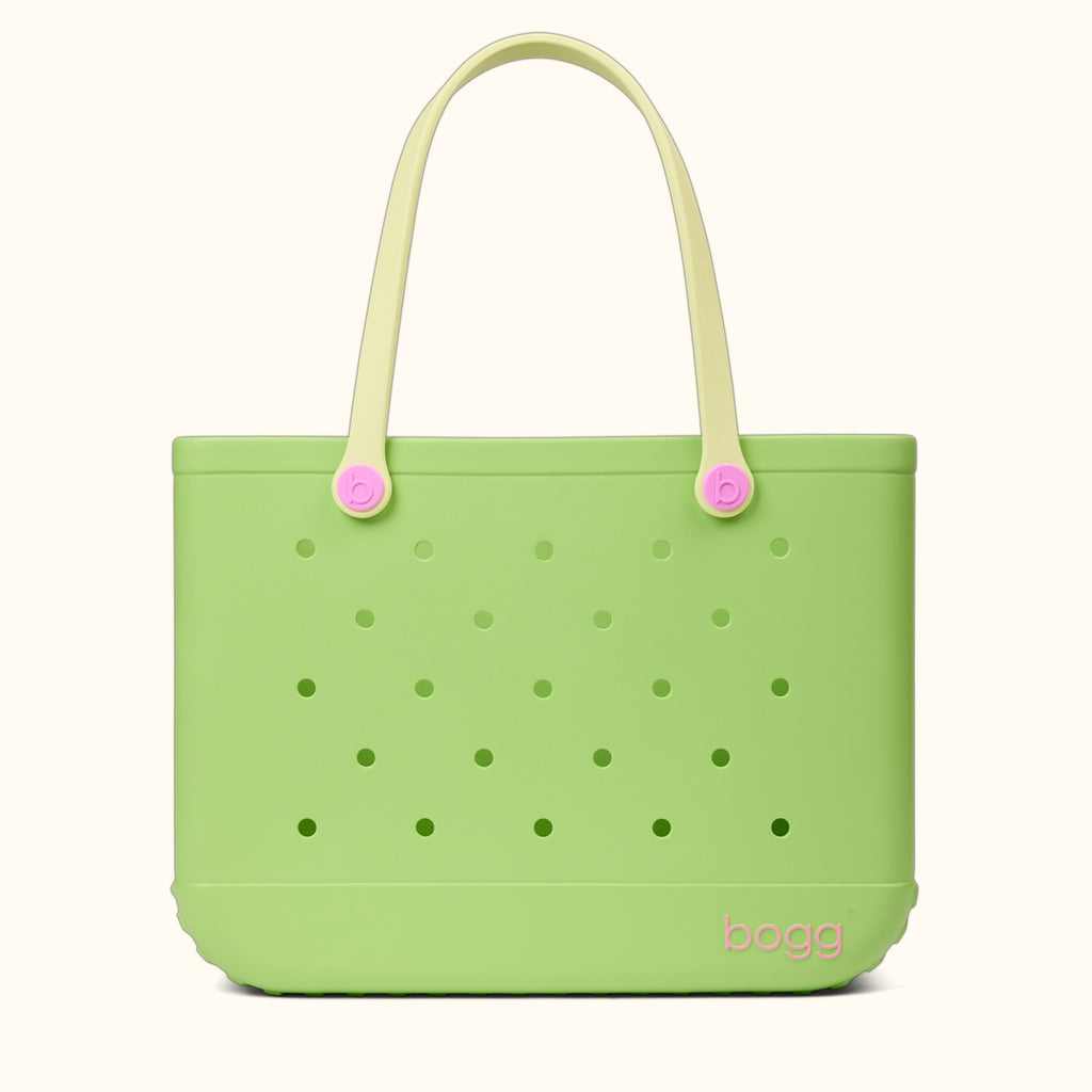 Original Bogg Bag Lime In The Coconut Family Beach Day Carryall Oversized Oversized with Cosmetic Organizer for Weekend Getaways Travel Organizer Vacation Essentials for Women