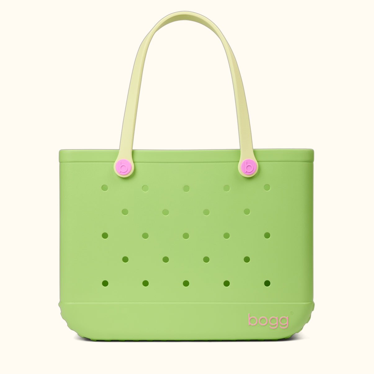 Original Bogg Bag Lime In The Coconut Family Beach Day Carryall Oversized Oversized with Cosmetic Organizer for Weekend Getaways Travel Organizer Vacation Essentials for Women