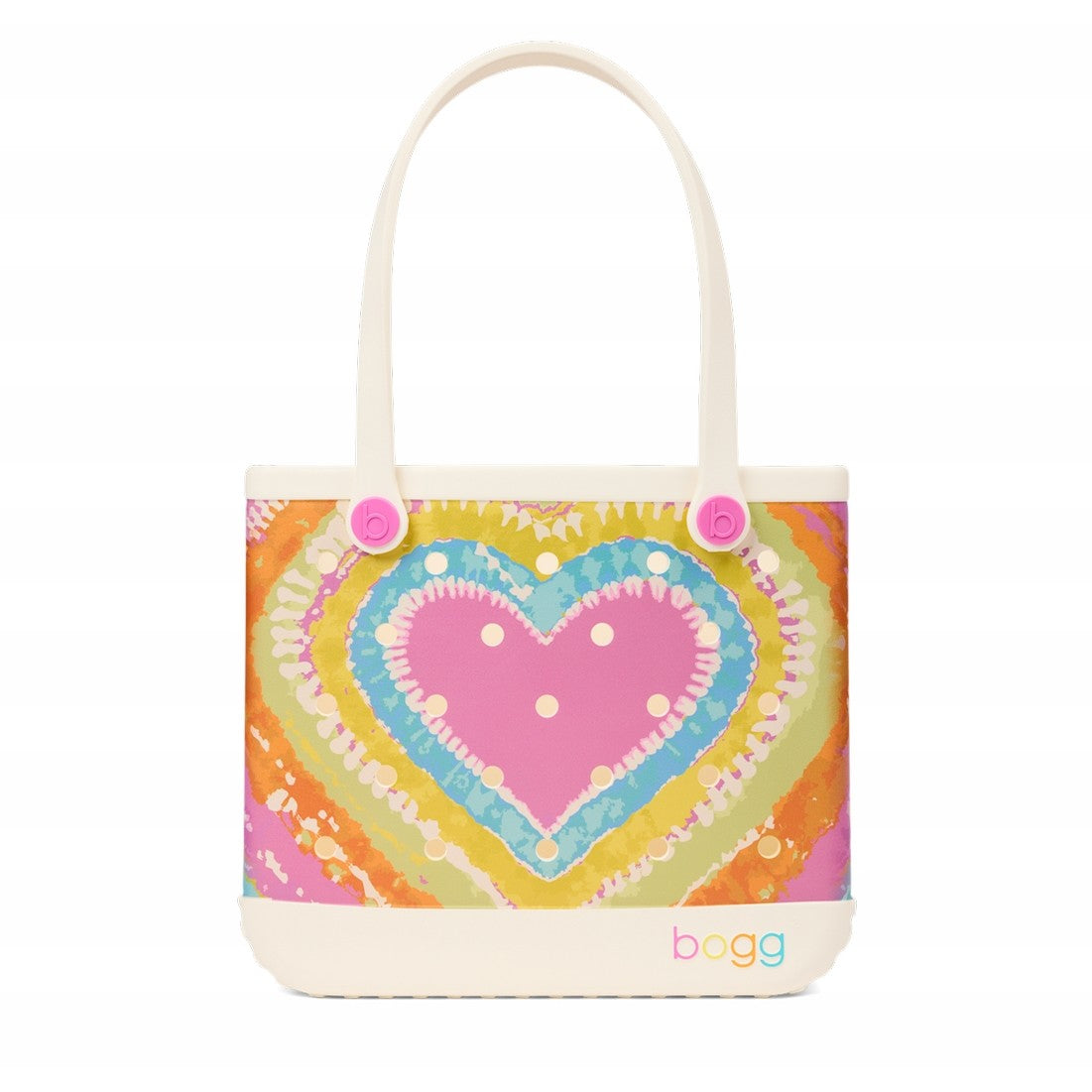 Baby Bogg Bag Dye licious Heart Pink Taffy Multi Purpose Travel Carryall Sandproof Durable with Non Slip Bottom for Camping Trips Travel Organizer Vacation Essentials for Women
