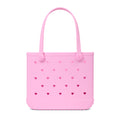Baby Bogg Bag Cut Out Heart Pink Taffy Vacation Gear Organizer Luxury Tip Resistant Easy Maintenance Surface for Cruise Travel