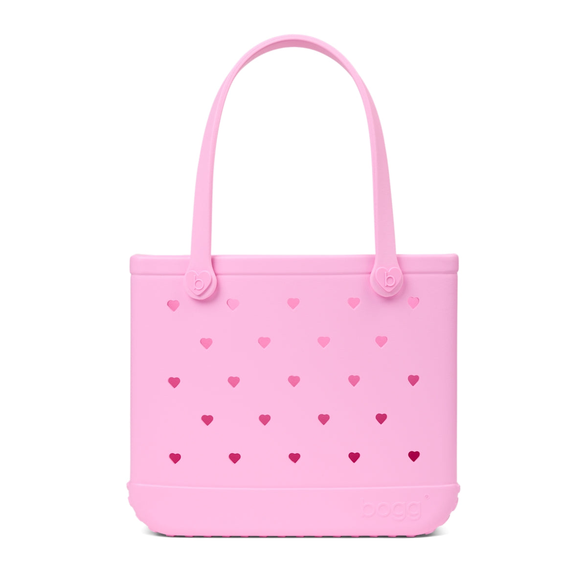 Baby Bogg Bag Cut Out Heart Pink Taffy Vacation Gear Organizer Luxury Tip Resistant Easy Maintenance Surface for Cruise Travel