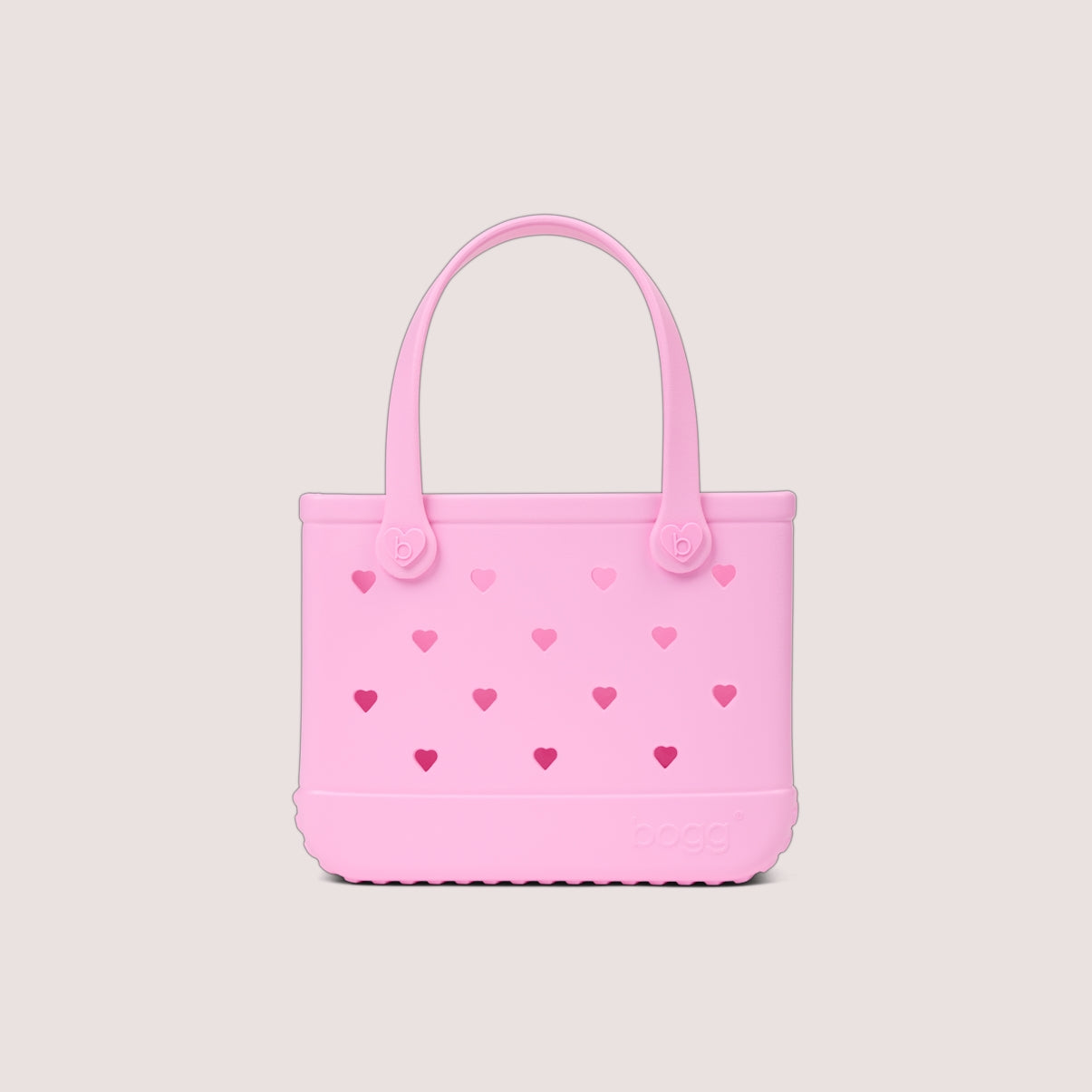 Bitty Bogg Bag Cut Out Heart Pink Taffy Outdoor Adventure Pool Tote Lightweight Easy Clean with Cosmetic Organizer for Weekend Getaways Travel Organizer Vacation Essentials for Women