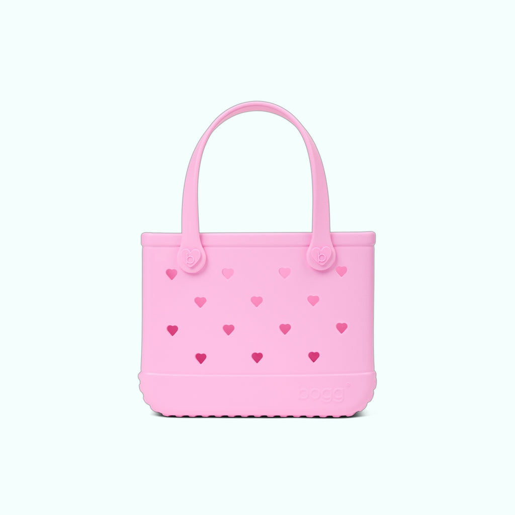 Bitty Bogg Bag Cut Out Heart Pink Taffy Weekend Escape Carryall Ultra Durable Large Capacity Extra Wide Opening for Family Trips