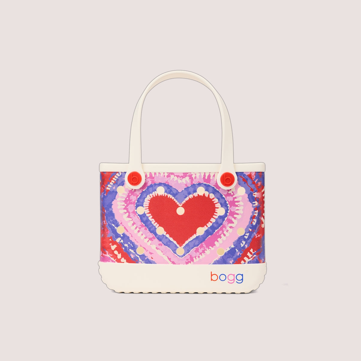 Bitty Bogg Bag Dye licious Heart Buoy Red Beach Vacation Carryall Portable Multi Purpose Accessory Organizer Pouch for Cruise Travel