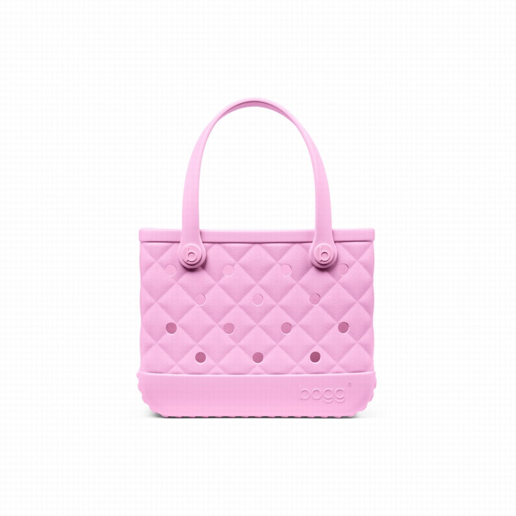 Bitty Bogg Bag Quilted Pink Taffy Large Capacity Beach Carryall Large Capacity Oversized with Waterproof Phone Pouch for Pool Days Travel Organizer Vacation Essentials for Women