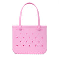 Baby Bogg Bag Pink Taffy Resort Vacation Beach Tote Tip Resistant Waterproof with Makeup Bag for Family Beach Days Travel Organizer Vacation Essentials for Women
