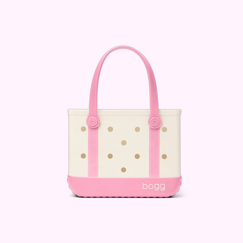 Bitty Bogg Bag Varsity Blowing Pink Bubbles Family Fun Day Tote Portable Waterproof Accessory Organizer Pouch for Pool Activities