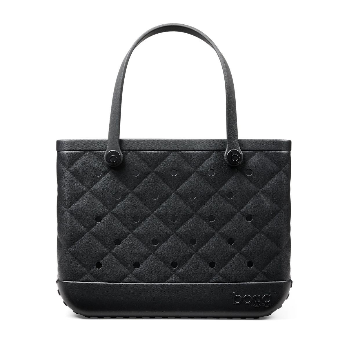 Original Bogg Bag Quilted LBD Black Resort Vacation Beach Tote Easy Clean Travel Friendly with Spacious Interior for Tropical Vacations Travel Organizer Vacation Essentials for Women