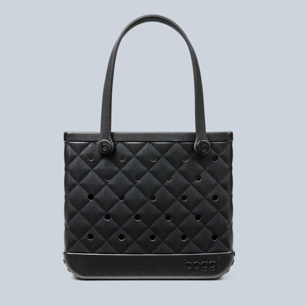 Baby Bogg Bag Quilted LBD Black Coastal Weekend Carryall Modern Washable Easy Maintenance Surface for Boat Excursions