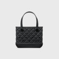 Bitty Bogg Bag Quilted LBD Black Weekend Escape Carryall Heavy Duty Oversized Bonus Cosmetic Bag Included for Pool Activities