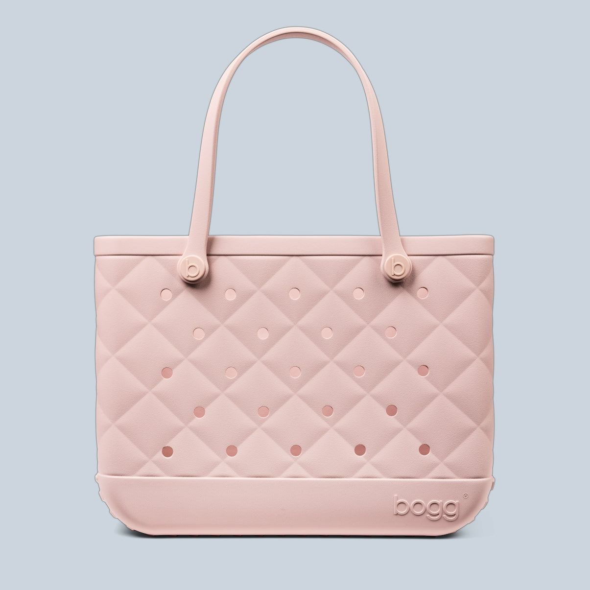 Original Bogg Bag Quilted Rose Petal Poolside Storage Carryall Easy Clean Waterproof with Waterproof Phone Pouch for Outdoor Adventures Travel Organizer Vacation Essentials for Women