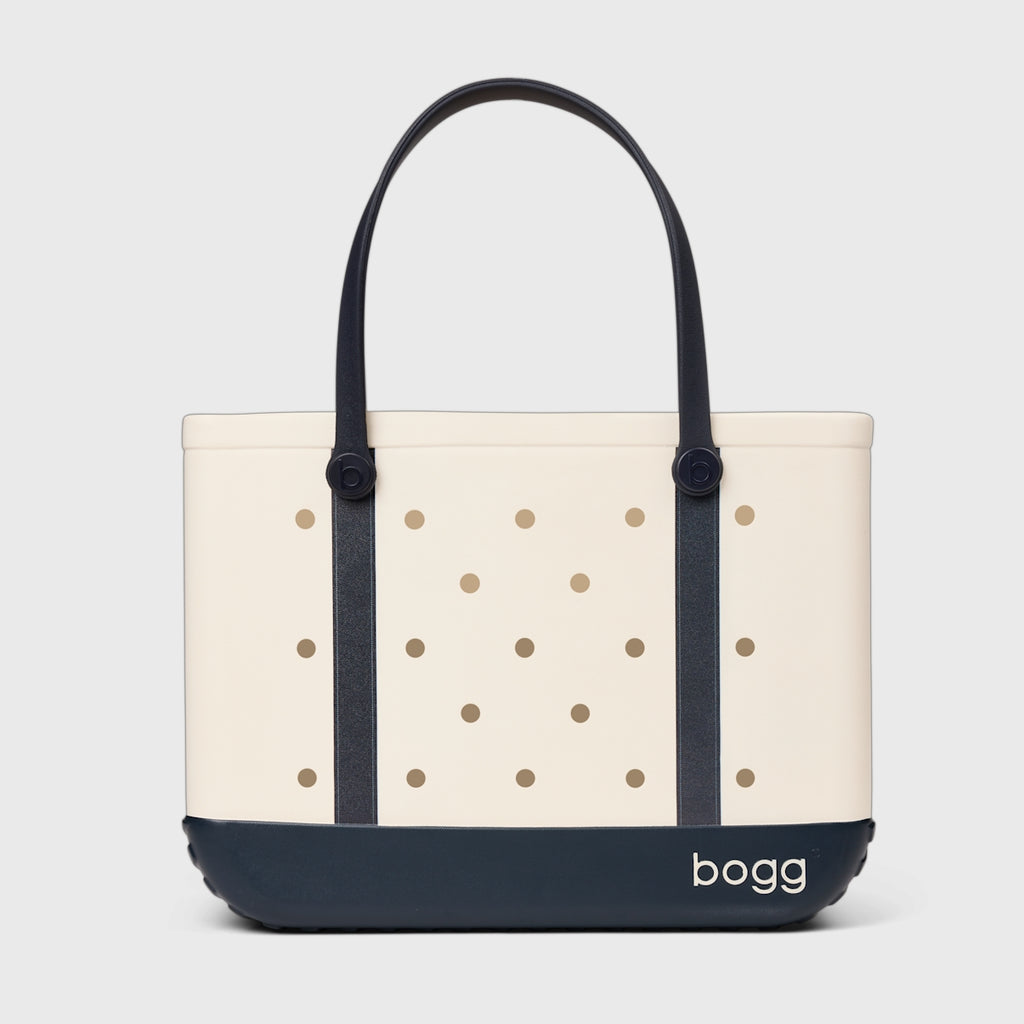 Original Bogg Bag Oxford Blue Weekend Getaway Beach Bag Sandproof Lightweight with Makeup Bag for Yacht Excursions Travel Organizer Vacation Essentials for Women