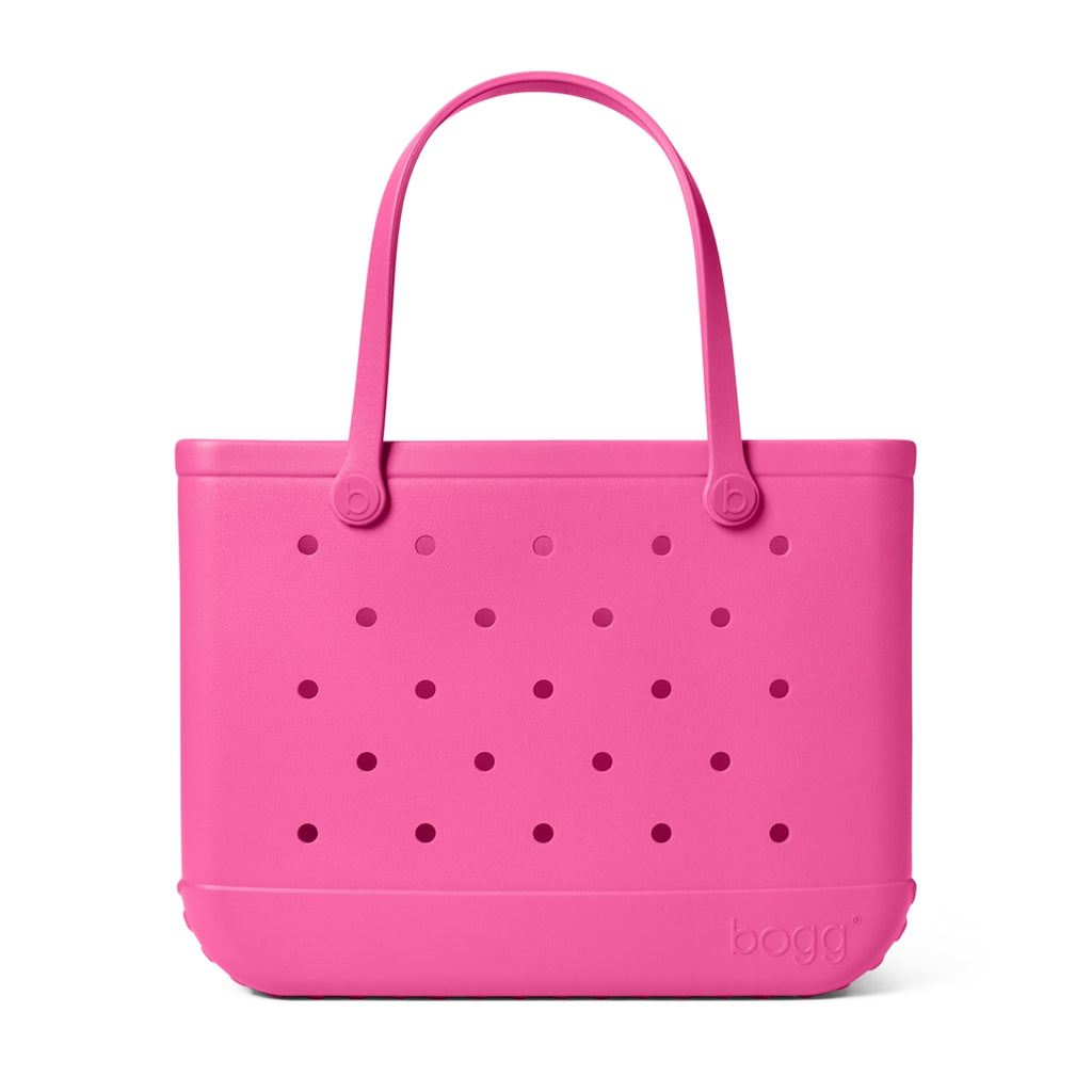 Original Bogg Bag Haute Pink Quick Dry Beach Storage Tote Sandproof Durable with Waterproof Phone Pouch for Beach Vacation Travel Organizer Vacation Essentials for Women