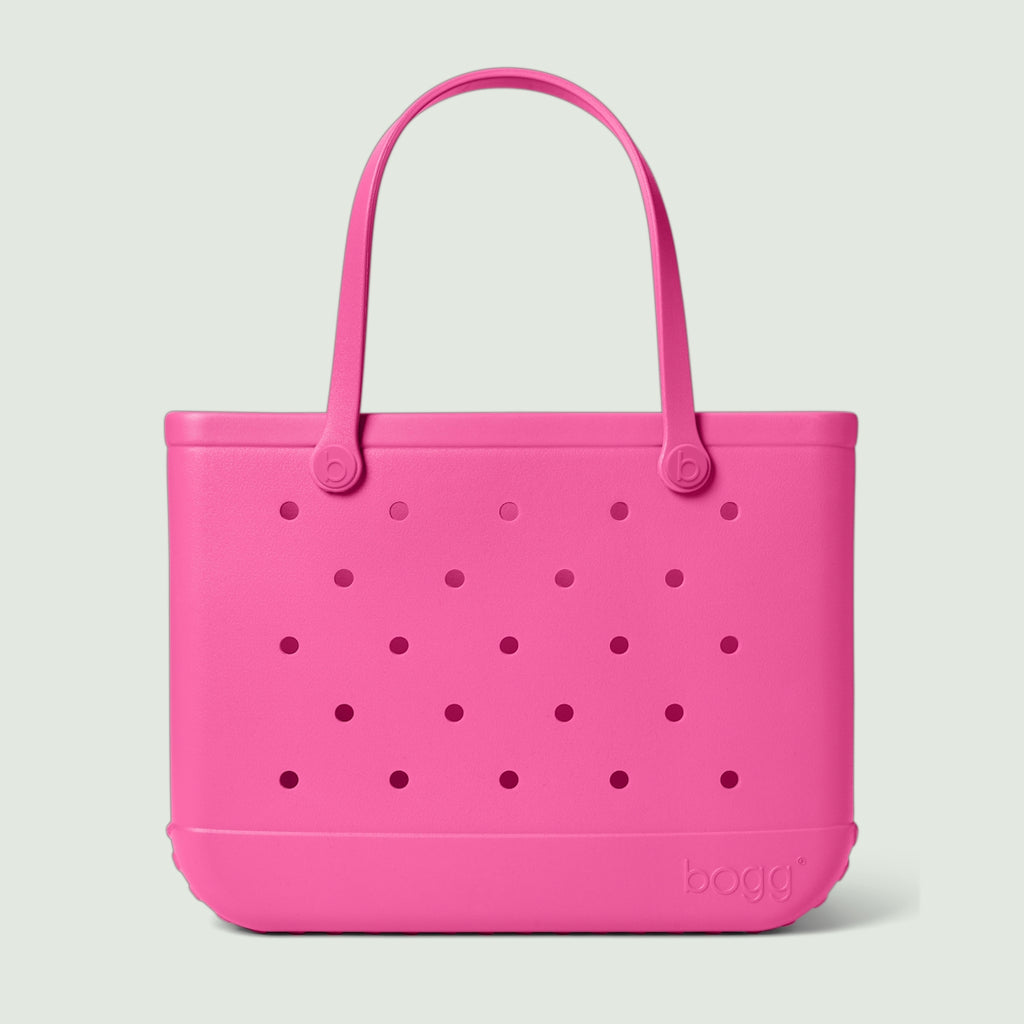 Original Bogg Bag Haute Pink Travel Friendly Beach Organizer Durable Travel Friendly with Non Slip Bottom for Boat Trips Travel Organizer Vacation Essentials for Women
