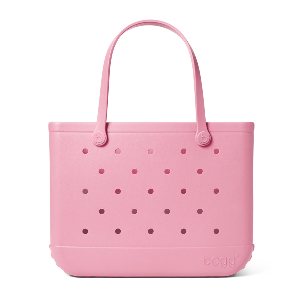 Original Bogg Bag Blowing Pink Bubbles Women's Waterproof Beach Tote Large Capacity Easy Clean with Adjustable Shoulder Strap for Lake Adventures Travel Organizer Vacation Essentials for Women