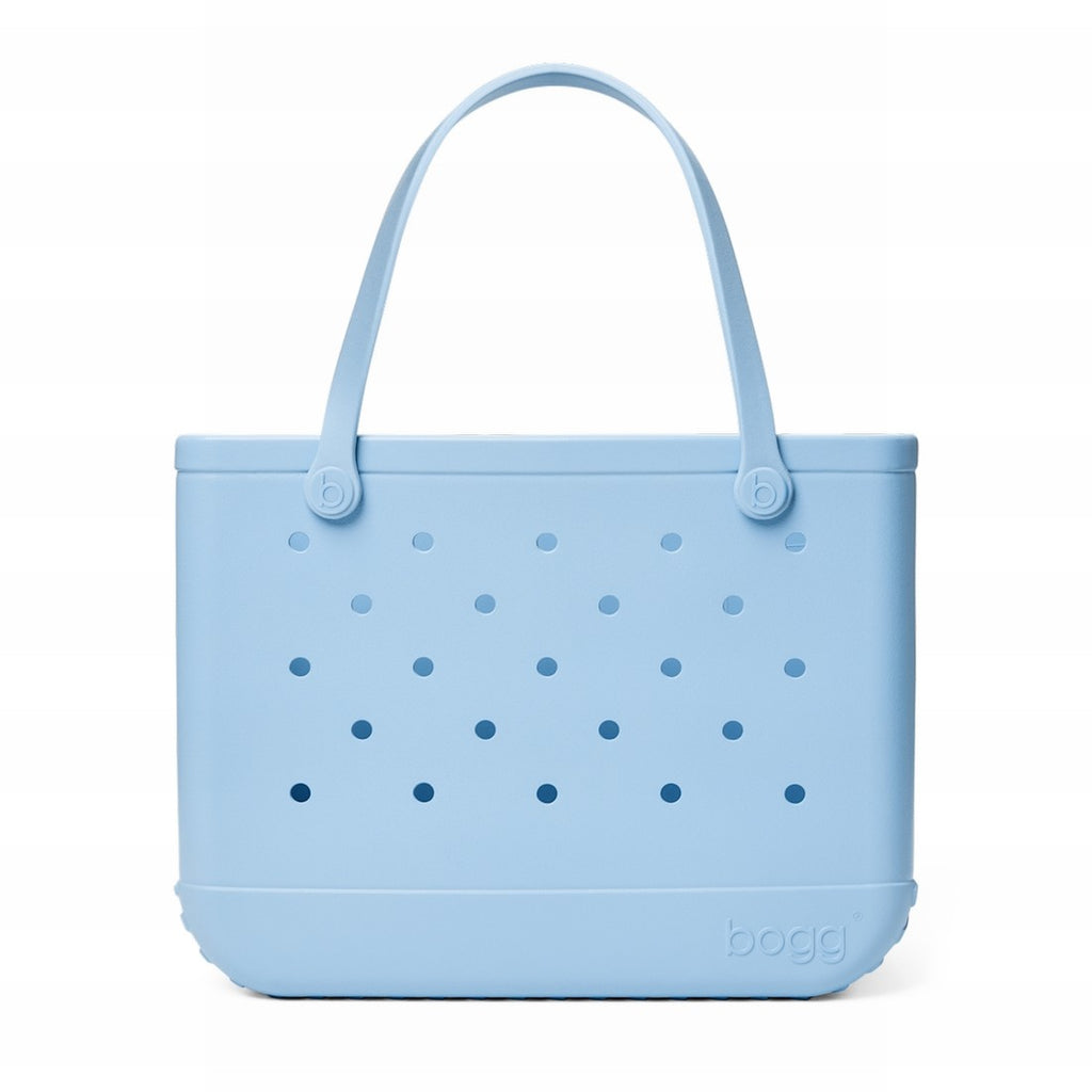 Original Bogg Bag Blue Skies and Bogg Bag Waterproof EVA Beach Tote Bag Travel Friendly Washable with Reinforced Handles for Weekend Getaways Travel Organizer Vacation Essentials for Women