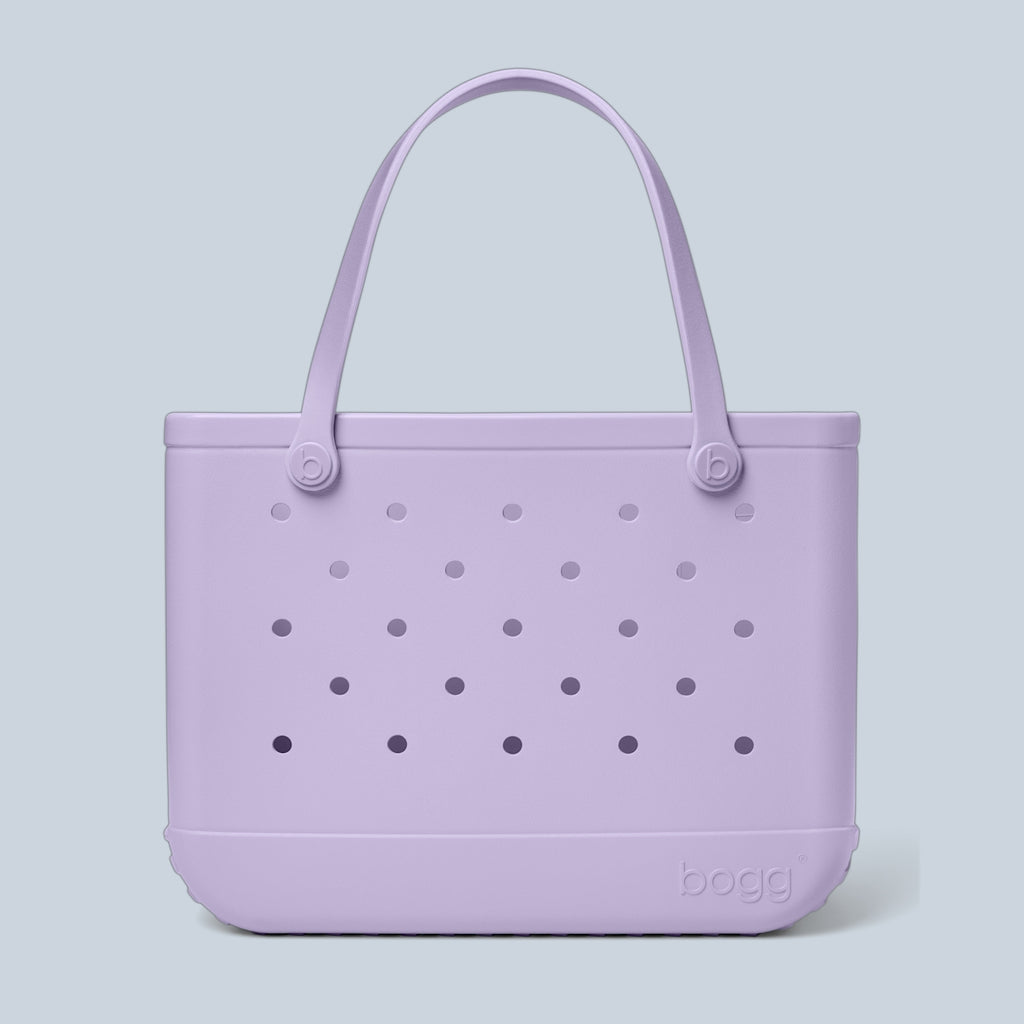 Original Bogg Bag I Lilac You a Lot Family Size Beach Organizer Travel Friendly Easy Clean with Non Slip Bottom for Pool Days Travel Organizer Vacation Essentials for Women