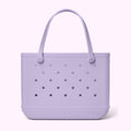 Original Bogg Bag I Lilac You a Lot Weekend Getaway Beach Bag Durable Waterproof with Makeup Bag for Weekend Getaways Travel Organizer Vacation Essentials for Women