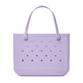 Original Bogg Bag I Lilac You a Lot Island Getaway Carryall Flexible Oversized Waterproof Phone Pouch Included for Beach Holidays