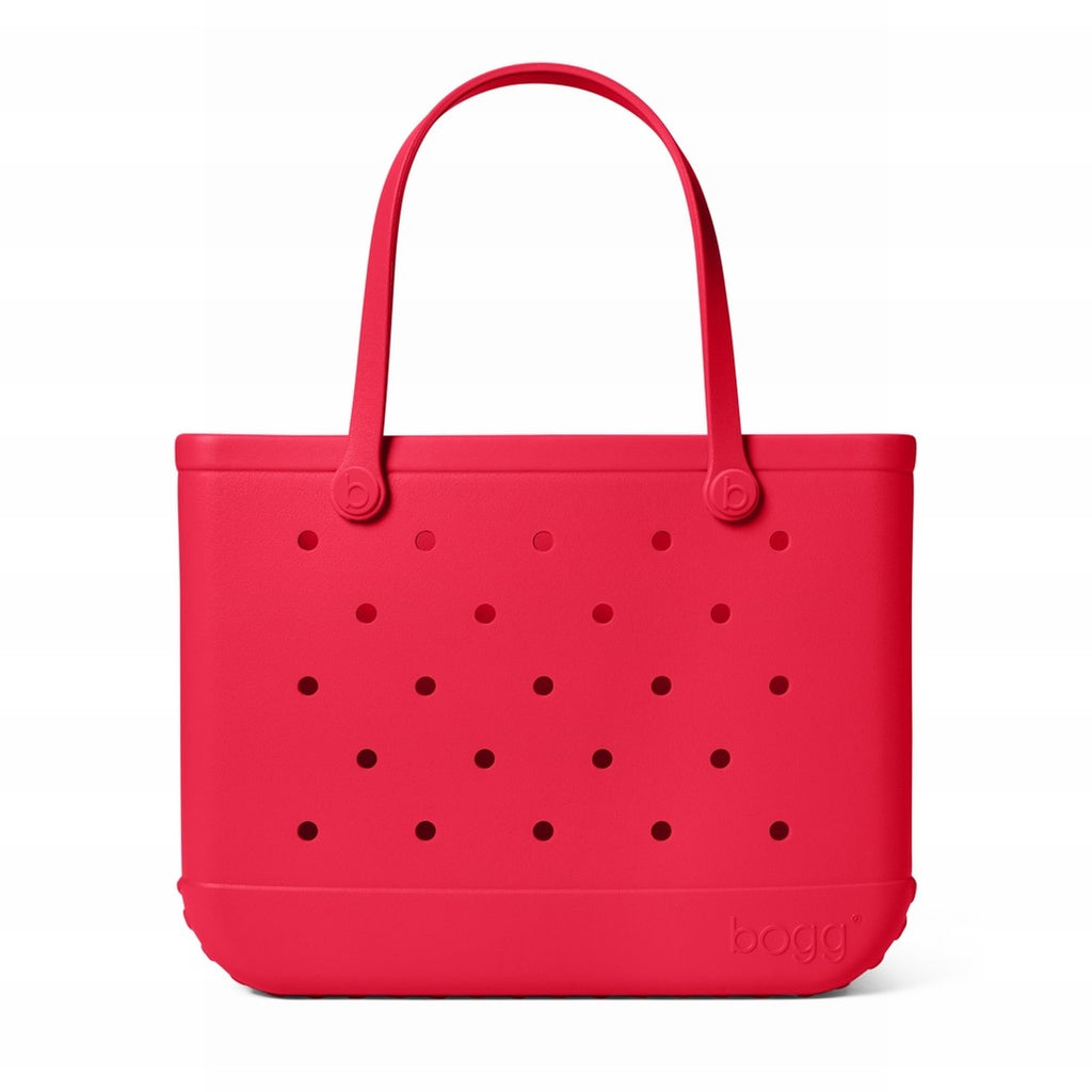 Original Bogg Bag Off to the Races Red Open Top Beach Organizer Washable Travel Friendly with Waterproof Phone Pouch for Yacht Excursions Travel Organizer Vacation Essentials for Women