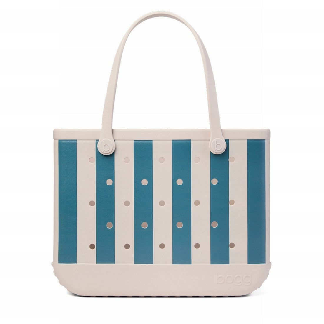 Original Bogg Bag Dockside Stripe Large Capacity Beach Carryall Easy Clean Washable with Easy Clean Surface for Summer Travel Travel Organizer Vacation Essentials for Women