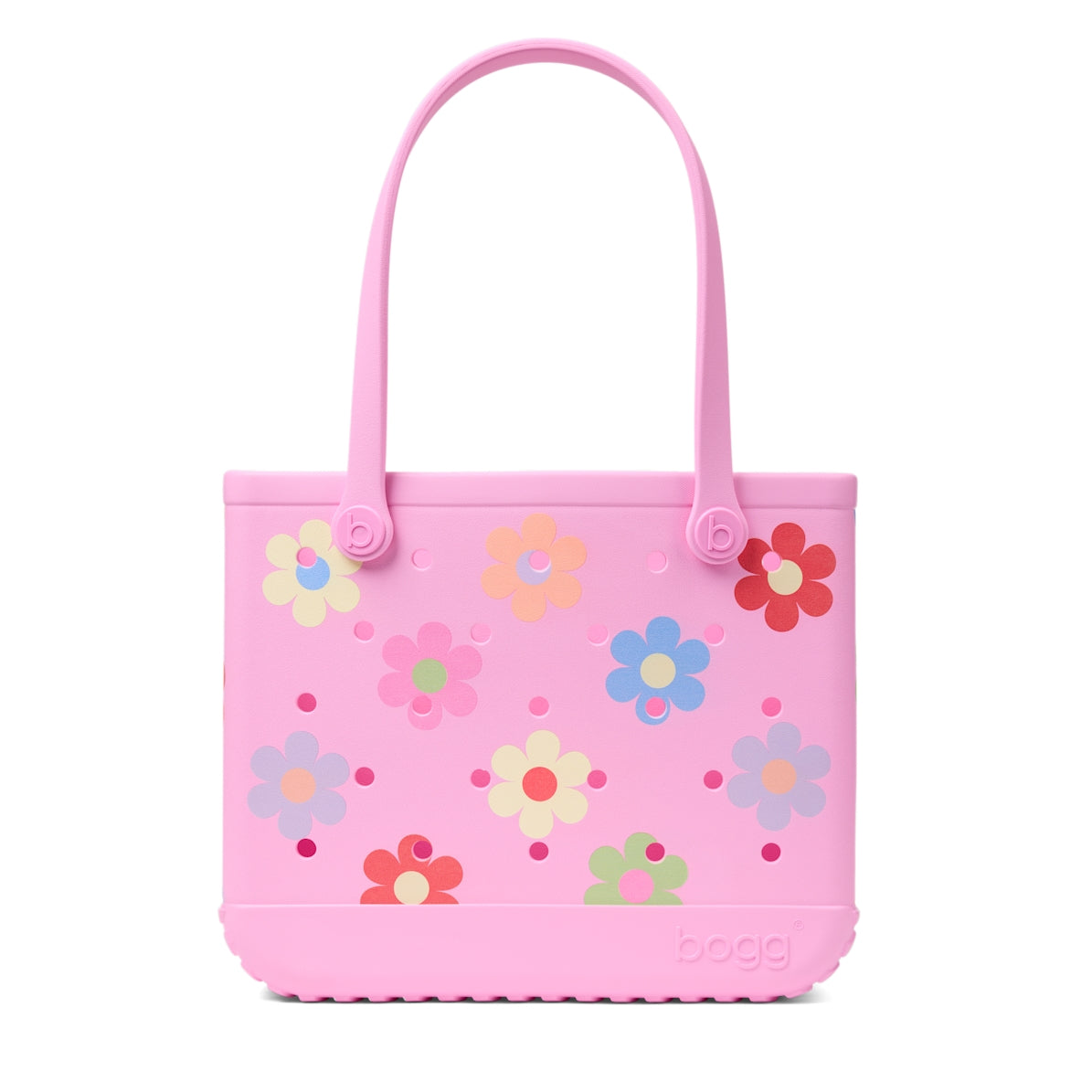Baby Bogg Bag Happy Flowers Water Sports Travel Tote Lightweight Washable with Travel Accessory Pouch for Family Beach Days Travel Organizer Vacation Essentials for Women