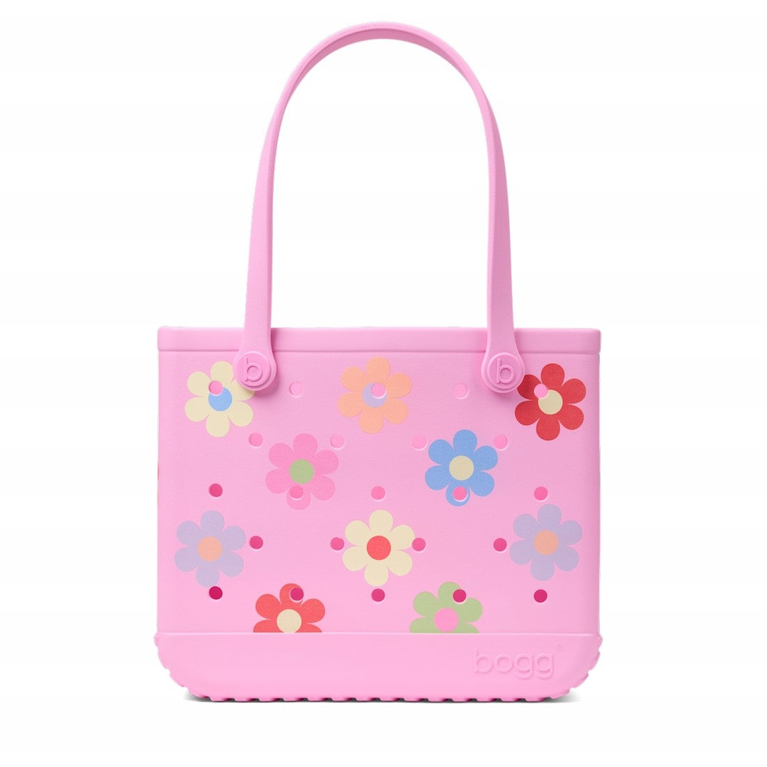 Baby Bogg Bag Happy Flowers Cruise Essentials Travel Tote Oversized Sandproof with Easy Clean Surface for Weekend Getaways Travel Organizer Vacation Essentials for Women