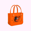 Bitty Bogg Bag Baltimore Orioles Heavy Duty Rubber Beach Bag Oversized Oversized with Makeup Bag for Resort Holidays Travel Organizer Vacation Essentials for Women