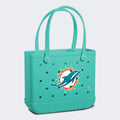 Baby Bogg Bag Miami Dolphins Vacation Essentials Beach Organizer Travel Friendly Durable with Spacious Interior for Camping Trips Travel Organizer Vacation Essentials for Women