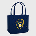 Baby Bogg Bag Milwaukee Brewers Waterproof EVA Beach Tote Bag Washable Sandproof with Makeup Bag for Summer Travel Travel Organizer Vacation Essentials for Women
