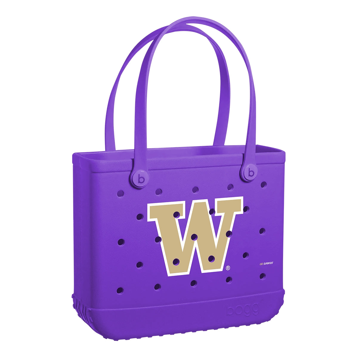 Baby Bogg Bag Washington Huskies Women's Waterproof Beach Tote Washable Large Capacity with Cosmetic Organizer for Water Sports Travel Organizer Vacation Essentials for Women