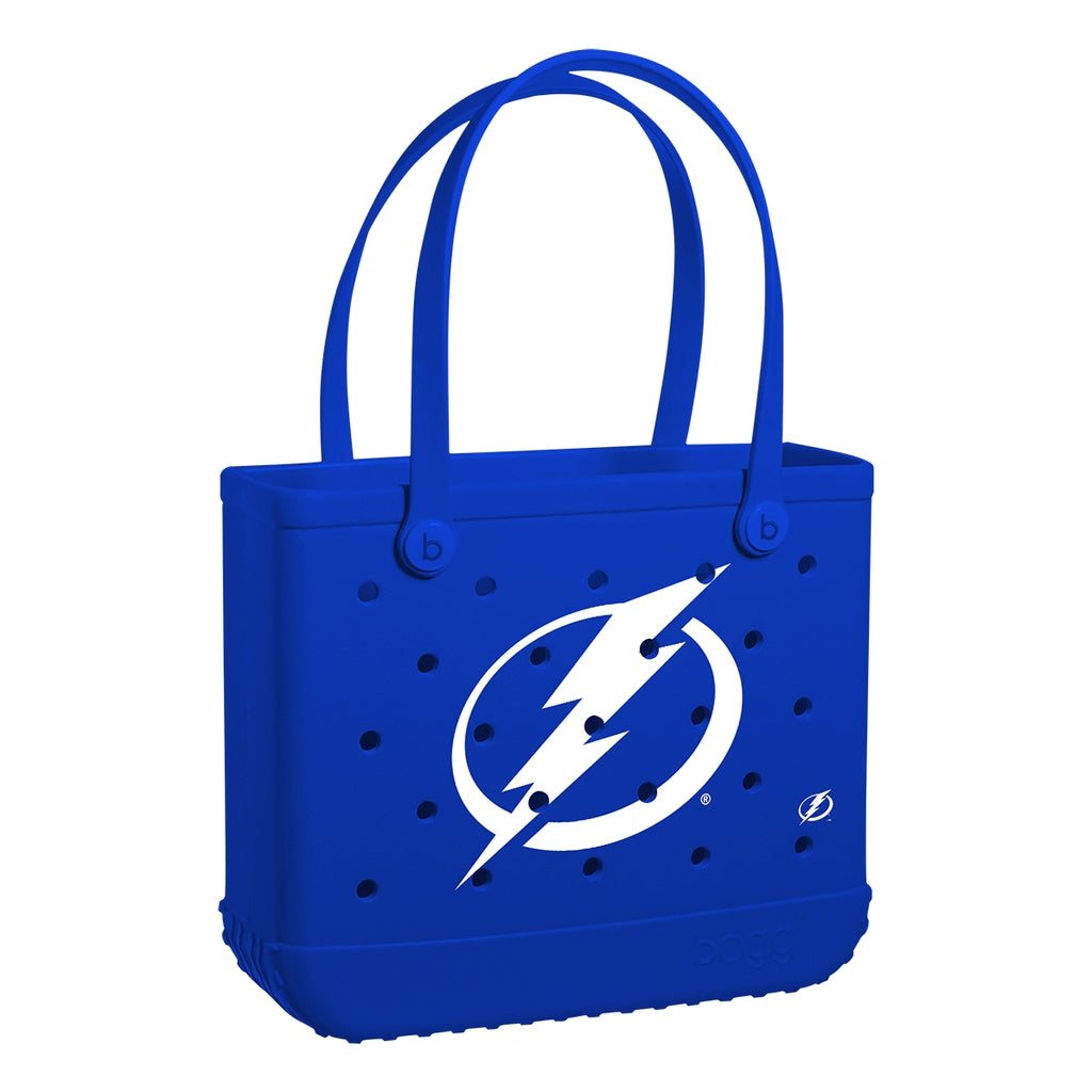 Baby Bogg Bag Tampa Bay Lightning Easy Clean Rubber Tote Oversized Lightweight with Adjustable Shoulder Strap for Boat Trips Travel Organizer Vacation Essentials for Women