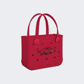 Bitty Bogg Bag Arkansas Razorbacks Women's Waterproof Beach Tote Durable Oversized with Reinforced Handles for Tropical Vacations Travel Organizer Vacation Essentials for Women