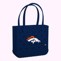 Baby Bogg Bag Denver Broncos Heavy Duty Rubber Beach Bag Large Capacity Waterproof with Waterproof Phone Pouch for Outdoor Adventures Travel Organizer Vacation Essentials for Women