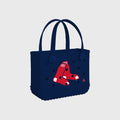 Bitty Bogg Bag Boston Red Sox Family Beach Day Carryall Sandproof Easy Clean with Cosmetic Organizer for Boat Trips Travel Organizer Vacation Essentials for Women