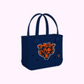 Bitty Bogg Bag Chicago Bears Weekend Escape Carryall Functional Oversized Adjustable Shoulder Strap for Beach Holidays
