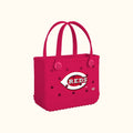 Bitty Bogg Bag Cincinnati Reds Summer Beach Accessories Bag Sandproof Easy Clean with Adjustable Shoulder Strap for Pool Days Travel Organizer Vacation Essentials for Women
