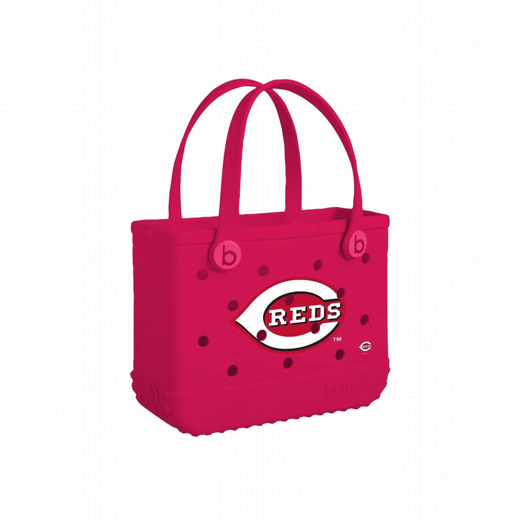 Bitty Bogg Bag Cincinnati Reds Oversized Beach Travel Tote Easy Clean Tip Resistant with Cosmetic Organizer for Pool Days Travel Organizer Vacation Essentials for Women