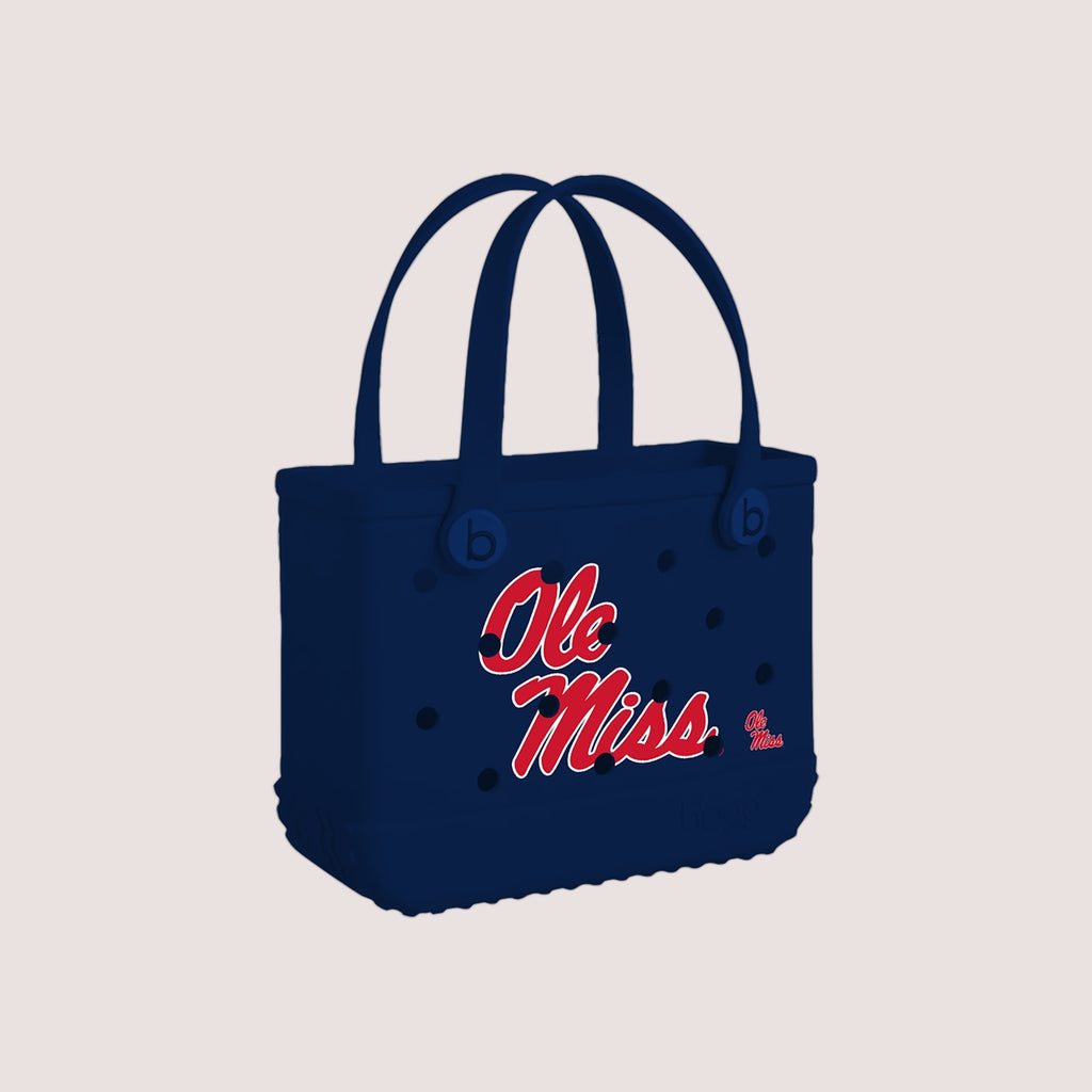 Bitty Bogg Bag Ole Miss Rebels Holiday Cruise Tote Heavy Duty Tip Resistant Bonus Cosmetic Bag Included for Outdoor Sports