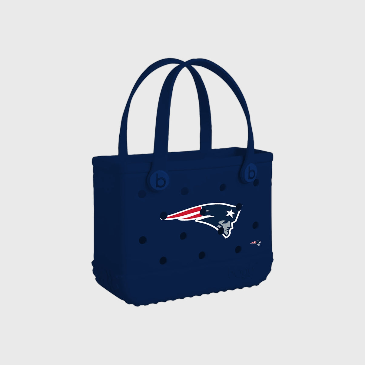 Bitty Bogg Bag New England Patriots Family Beach Day Carryall Durable Waterproof with Waterproof Phone Pouch for Lake Adventures Travel Organizer Vacation Essentials for Women