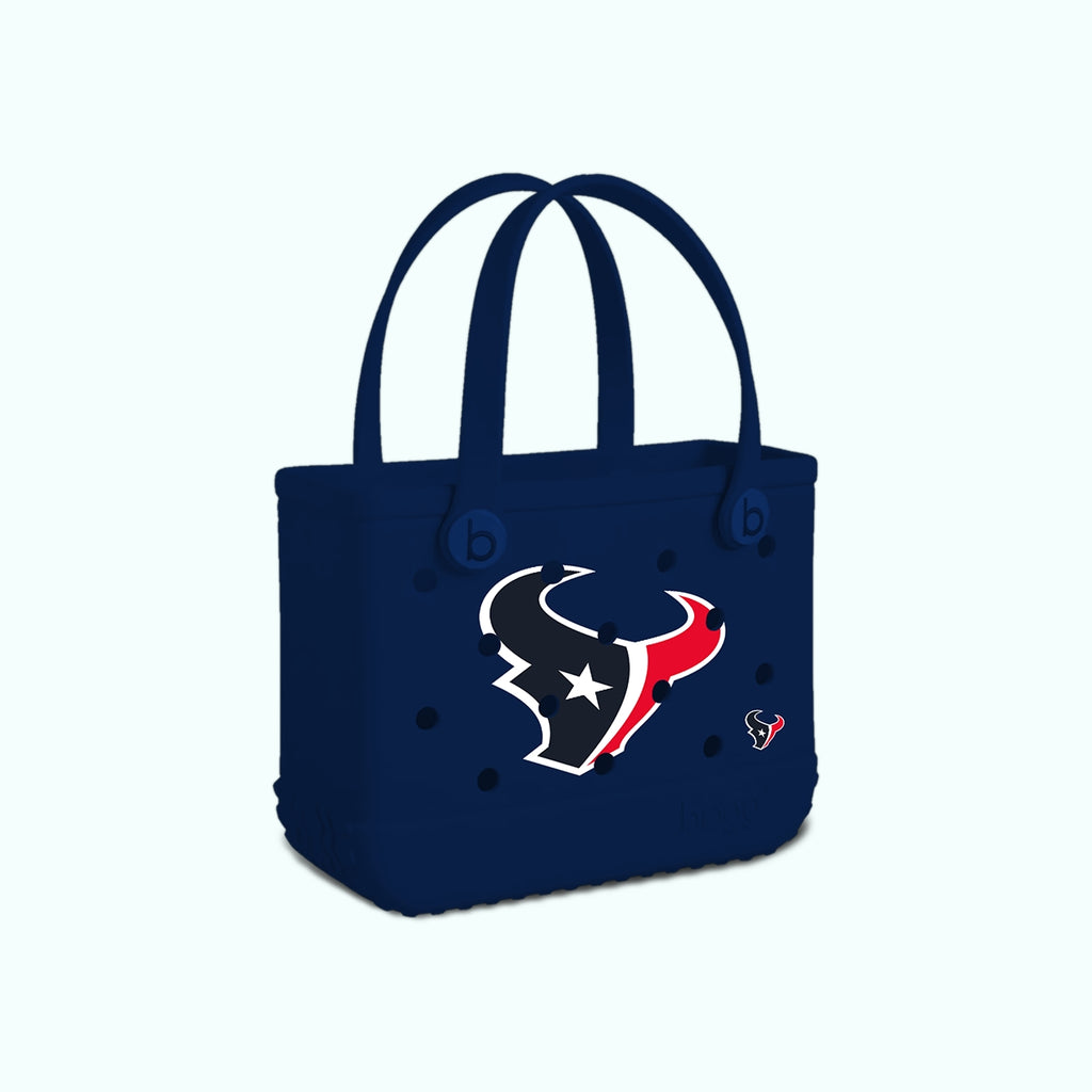 Bitty Bogg Bag Houston Texans Family Size Beach Organizer Durable Easy Clean with Cosmetic Organizer for Lake Adventures Travel Organizer Vacation Essentials for Women