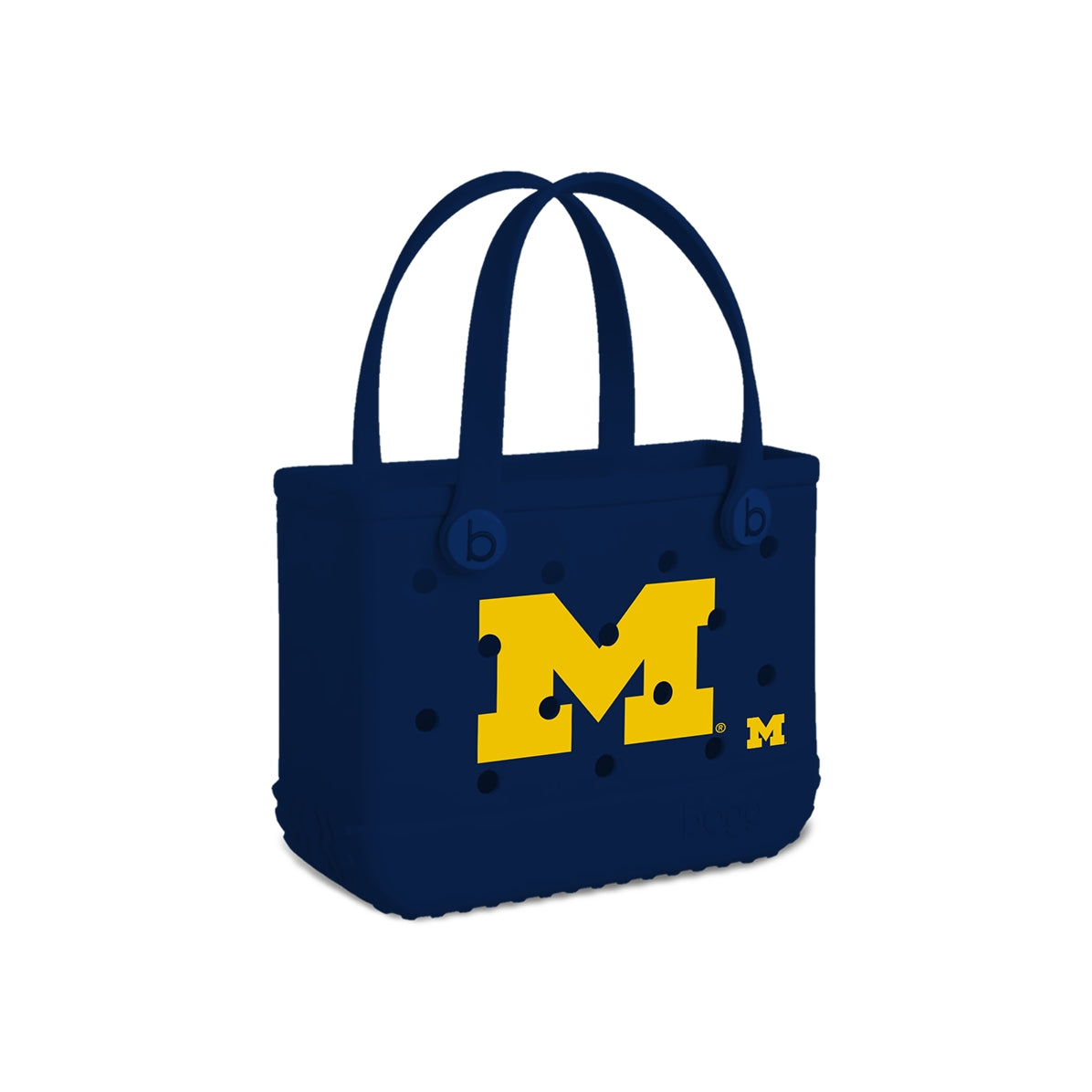 Bitty Bogg Bag Michigan Wolverines Oversized Beach Travel Tote Travel Friendly Tip Resistant with Adjustable Shoulder Strap for Picnic Days Travel Organizer Vacation Essentials for Women