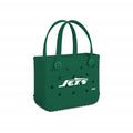 Bitty Bogg Bag New York Jets Multi Purpose Travel Carryall Tip Resistant Oversized with Makeup Bag for Beach Vacation Travel Organizer Vacation Essentials for Women
