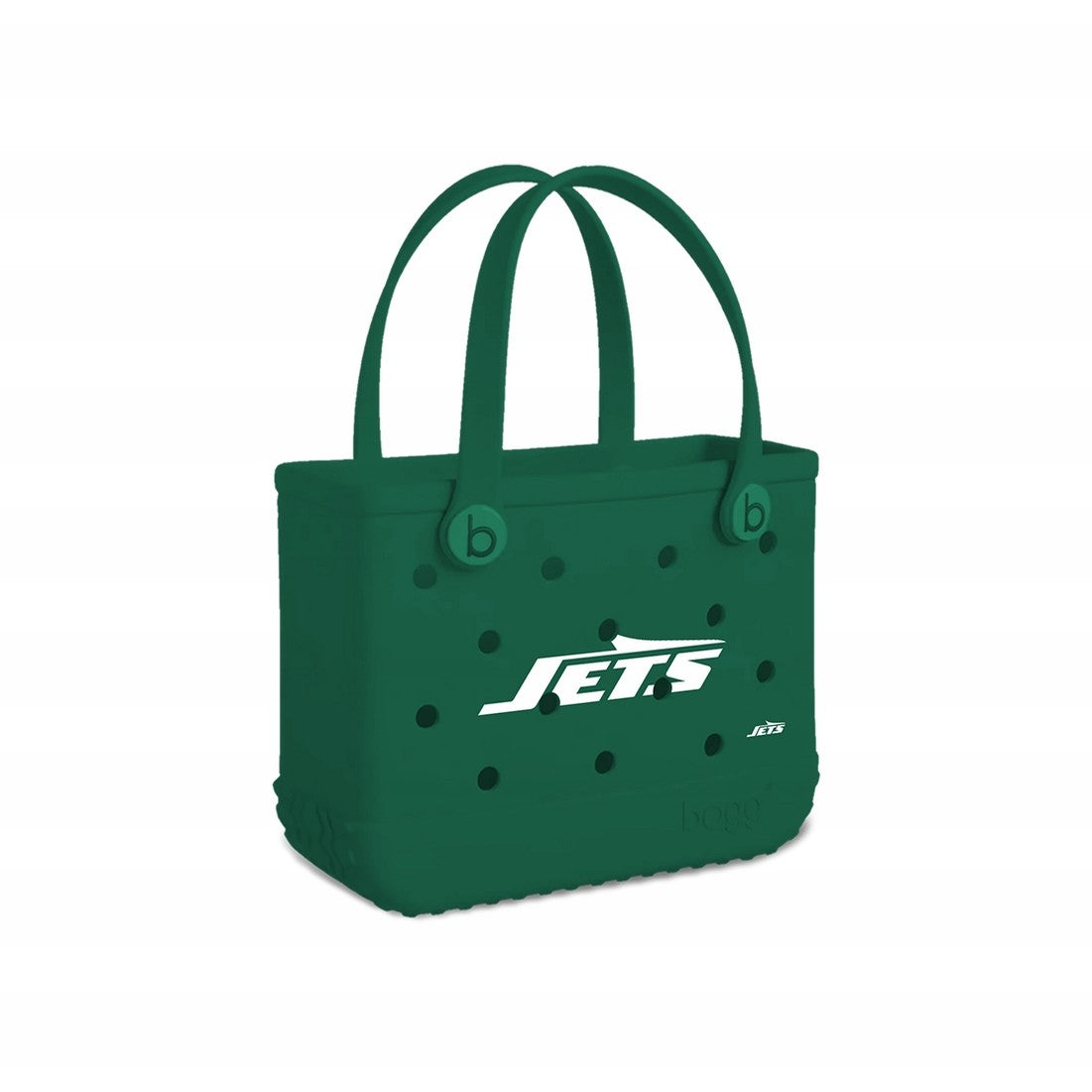 Bitty Bogg Bag New York Jets Multi Purpose Travel Carryall Tip Resistant Oversized with Makeup Bag for Beach Vacation Travel Organizer Vacation Essentials for Women