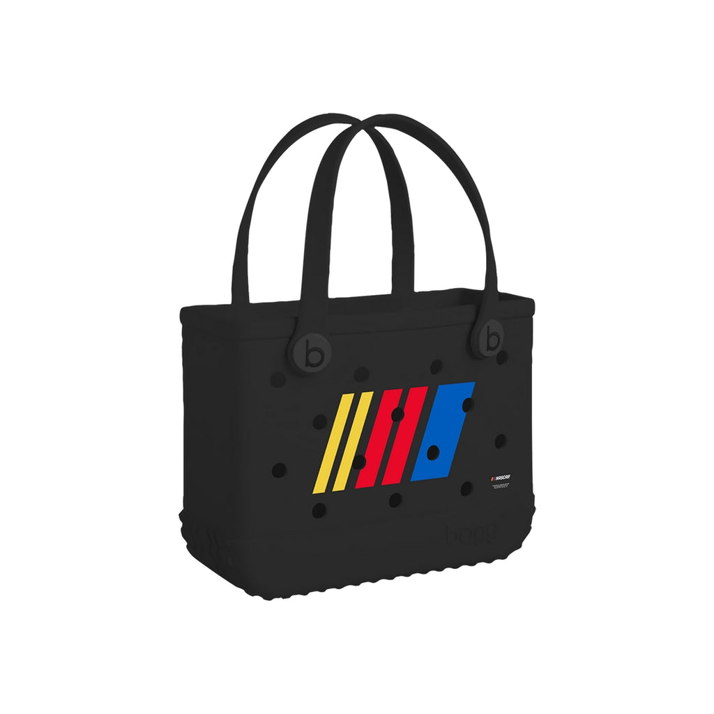 Bitty Bogg Bag NASCAR Logo Oversized Beach Travel Tote Tip Resistant Travel Friendly with Extra Storage Compartments for Camping Trips Travel Organizer Vacation Essentials for Women